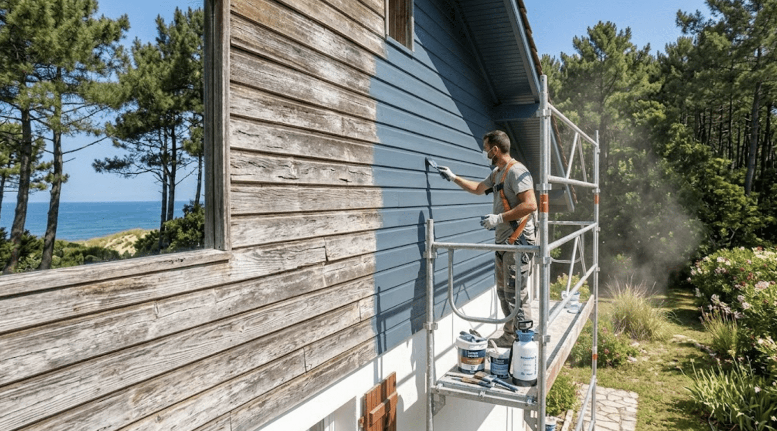 Peinture et Lasure Bardage Bois à Contis : Guide de Protection et Rénovation Littorale